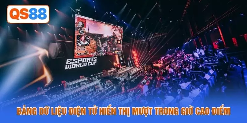 Bảng dữ liệu điện tử hiển thị mượt trong giờ cao điểm